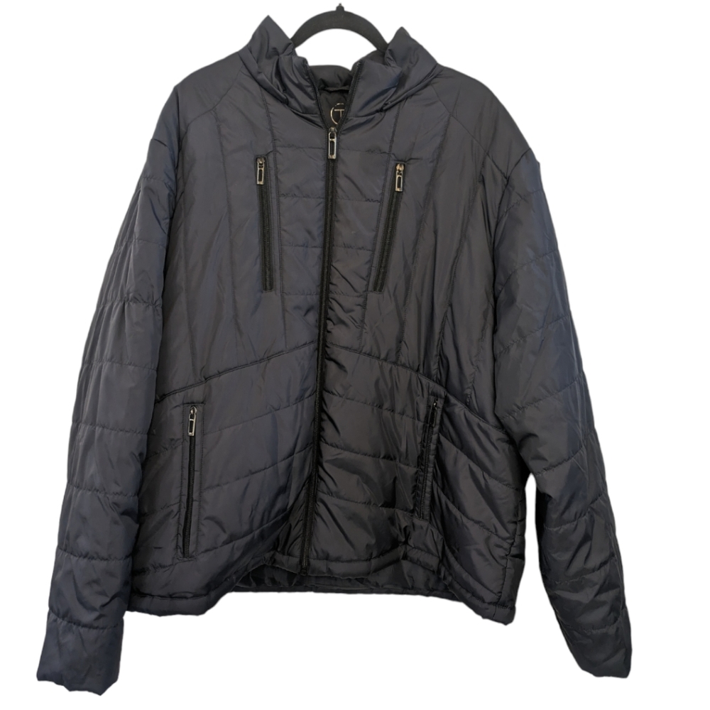 Tech by Tumi Black Polyester Fill Puffer Zip Jacket. Size XXL